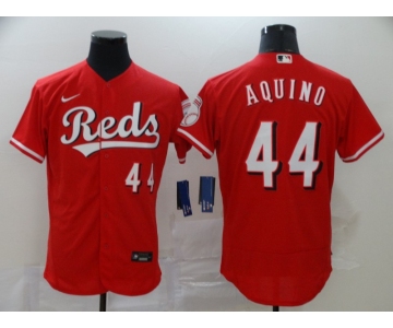 Men's Cincinnati Reds #44 Aristides Aquino Red Stitched MLB Flex Base Nike Jersey