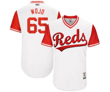 Men's Cincinnati Reds Asher Wojciechowski Wojo Majestic White 2017 Players Weekend Authentic Jersey