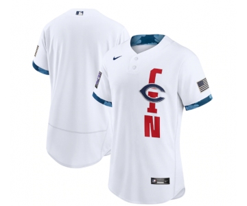 Men's Cincinnati Reds Blank 2021 White All-Star Flex Base Stitched MLB Jersey