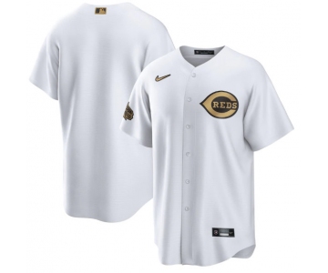 Men's Cincinnati Reds Blank White 2022 All-Star Cool Base Stitched Baseball Jersey