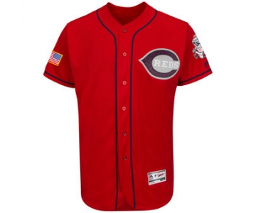Men's Cincinnati Reds Majestic Fashion Stars & Stripes FlexBase Jersey - Scarlet