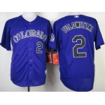 Colorado Rockies #2 Troy Tulowitzki Purple Jersey