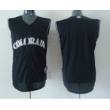 Colorado Rockies Blank Black Sleeveless Jersey