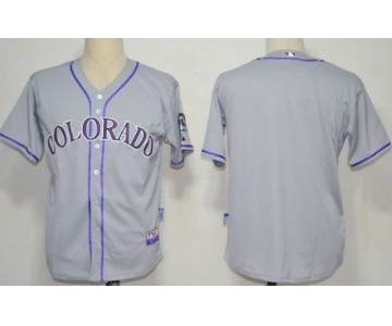 Colorado Rockies Blank Gray Jersey