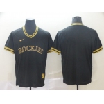 Men Colorado Rockies Blank Black gold Game Nike 2022 MLB Jersey