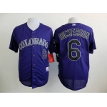 Men's Colorado Rockies #6 Corey Dickerson Purple Jersey
