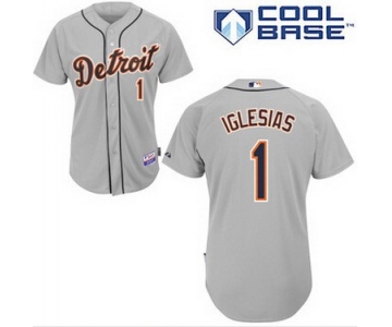 Detroit Tigers #1 Jose Iglesias Gray Jersey