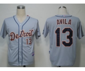 Detroit Tigers #13 Alex Avila Gray Jersey