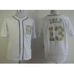Detroit Tigers #13 Alex Avila White With Camo Jersey