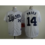 Detroit Tigers #14 David Price 2013 White Jersey