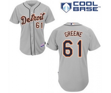 Detroit Tigers #61 Shane Greene Gray Jersey