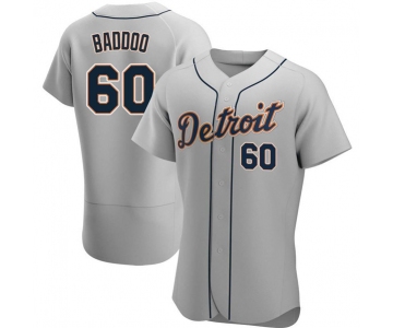 Men's Detroit Tigers #60 Akil Baddoo Gray Flex Base Stitched MLB Jersey