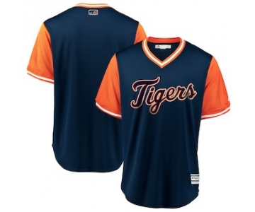 Men's Detroit Tigers Blank Majestic Navy 2018 Players' Weekend Team Jersey