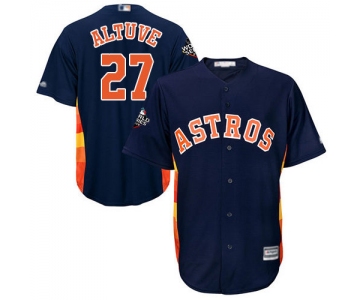 Astros #27 Jose Altuve Navy Blue New Cool Base 2019 World Series Bound Stitched Baseball Jersey