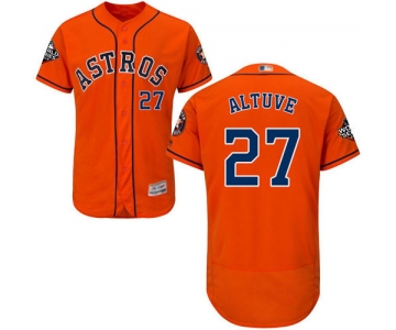 Astros #27 Jose Altuve Orange Flexbase Authentic Collection 2019 World Series Bound Stitched Baseball Jersey