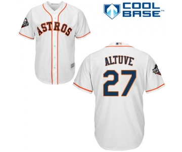 Astros #27 Jose Altuve White New Cool Base 2019 World Series Bound Stitched Baseball Jersey