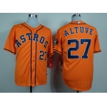 Houston Astros #27 Jose Altuve Orange Jersey