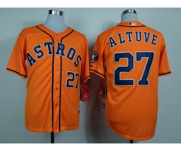 Houston Astros #27 Jose Altuve Orange Jersey