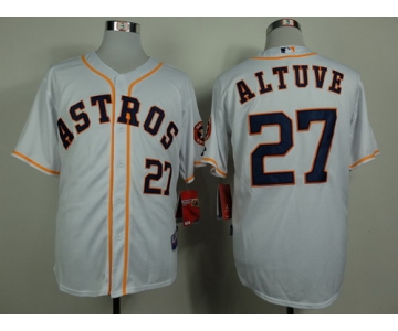 Houston Astros #27 Jose Altuve White Jersey