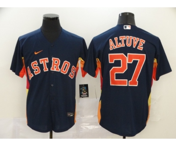 Men's Houston Astros #27 Jose Altuve Navy Blue Stitched MLB Cool Base Nike Jersey