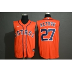 Men's Houston Astros #27 Jose Altuve Orange 2020 Cool and Refreshing Sleeveless Fan Stitched MLB Nike Jersey