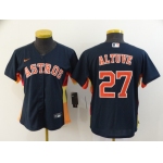 Women's Houston Astros #27 Jose Altuve Navy Blue Stitched MLB Cool Base Nike Jersey