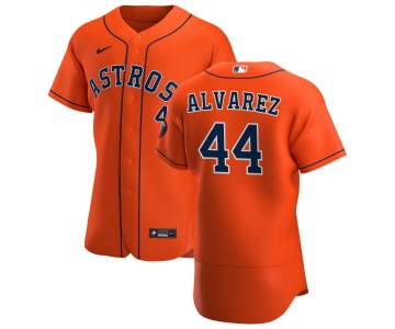 Men's Houston Astros #44 Yordan Alvarez Nike Orange Alternate 2020 Authentic Team MLB Jersey