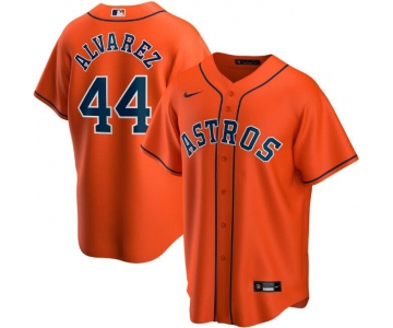 Men's Houston Astros Orange #44 Yordan Alvarez Cool Base Stitched MLB Jersey
