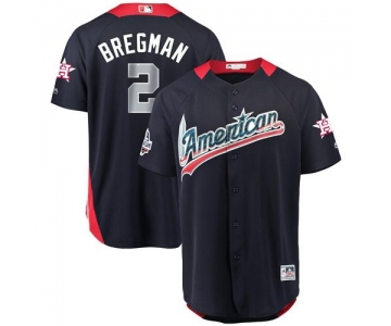 Astros #2 Alex Bregman Navy Blue 2018 All-Star American League Stitched Baseball Jersey