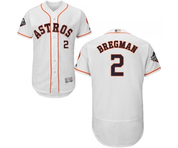 Astros #2 Alex Bregman White Flexbase Authentic Collection 2019 World Series Bound Stitched Baseball Jersey