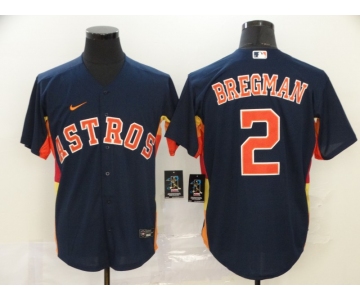 Men's Houston Astros #2 Alex Bregman Navy Blue Stitched MLB Cool Base Nike Jersey