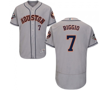 Astros #7 Craig Biggio Grey Flexbase Authentic Collection 2019 World Series Bound Stitched Baseball Jersey
