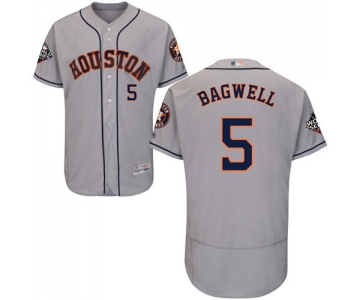Astros #5 Jeff Bagwell Grey Flexbase Authentic Collection 2019 World Series Bound Stitched Baseball Jersey
