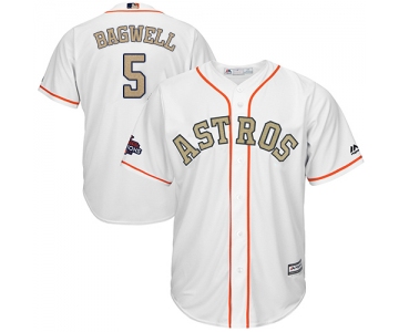 Houston Astros #5 Jeff Bagwell White 2018 Gold Program Cool Base Stitched MLB Jersey