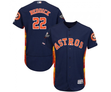 Astros #22 Josh Reddick Navy Blue Flexbase Authentic Collection 2019 World Series Bound Stitched Baseball Jersey