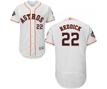 Astros #22 Josh Reddick White Flexbase Authentic Collection 2019 World Series Bound Stitched Baseball Jersey