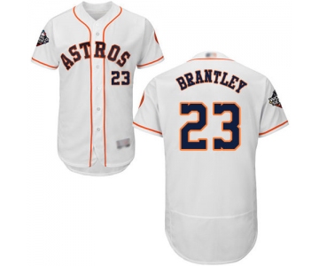 Astros #23 Michael Brantley White Flexbase Authentic Collection 2019 World Series Bound Stitched Baseball Jersey