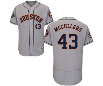 Astros #43 Lance McCullers Grey Flexbase Authentic Collection 2019 World Series Bound Stitched Baseball Jersey