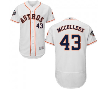 Astros #43 Lance McCullers White Flexbase Authentic Collection 2019 World Series Bound Stitched Baseball Jersey