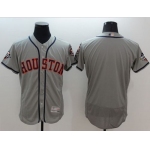 Astros Blank Grey Flexbase Authentic Collection 2019 World Series Bound Stitched Baseball Jersey