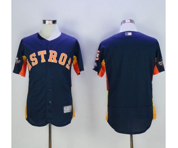 Astros Blank Navy Blue Flexbase Authentic Collection 2019 World Series Bound Stitched Baseball Jersey