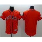 Astros Blank Orange Flexbase Authentic Collection 2019 World Series Bound Stitched Baseball Jersey
