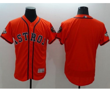 Astros Blank Orange Flexbase Authentic Collection 2019 World Series Bound Stitched Baseball Jersey