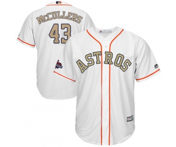 Houston Astros #43 Lance McCullers White 2018 Gold Program Cool Base Stitched MLB Jersey