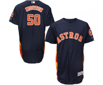 Houston Astros #50 Charlie Morton Navy Blue Flexbase Authentic Collection Stitched Baseball Jersey