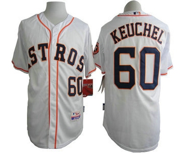 Houston Astros #60 Dallas Keuchel White Jersey