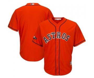 Houston Astros Majestic 2019 Postseason Official Cool Base Player Orange Jersey