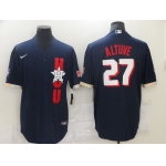 Men Houston Astros 27 Altuve Blue 2021 All Star Game Nike MLB Jersey