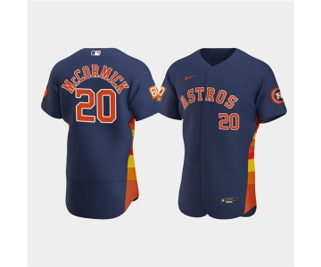 Men's Houston Astros #20 Chas McCormick Navy 60th Anniversary Flex Base Stitched Baseball Jersey