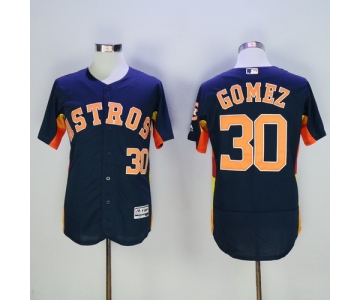 Men's Houston Astros #30 Carlos Gomez Navy Blue 2016 Flexbase Majestic Baseball Jersey